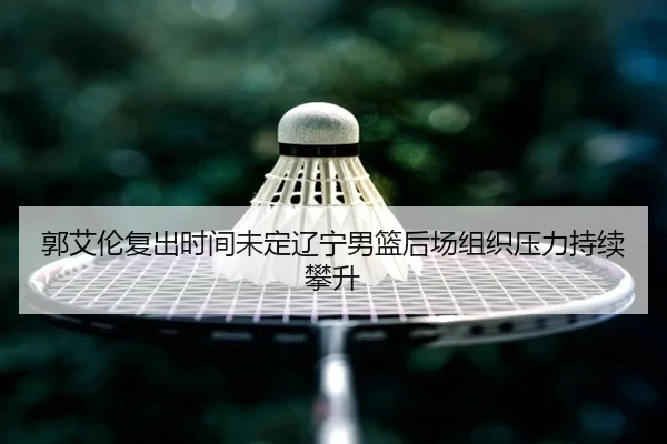 郭艾伦复出时间未定辽宁男篮后场组织压力持续攀升